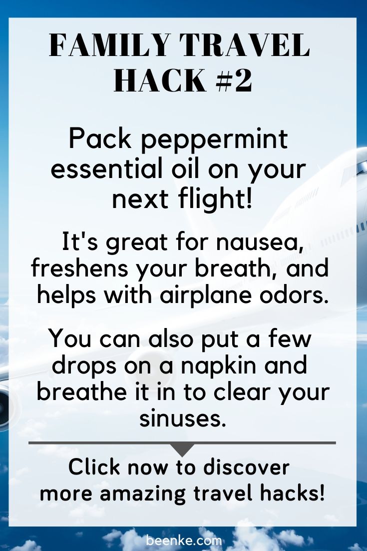 why you need peppermint oil on a flight