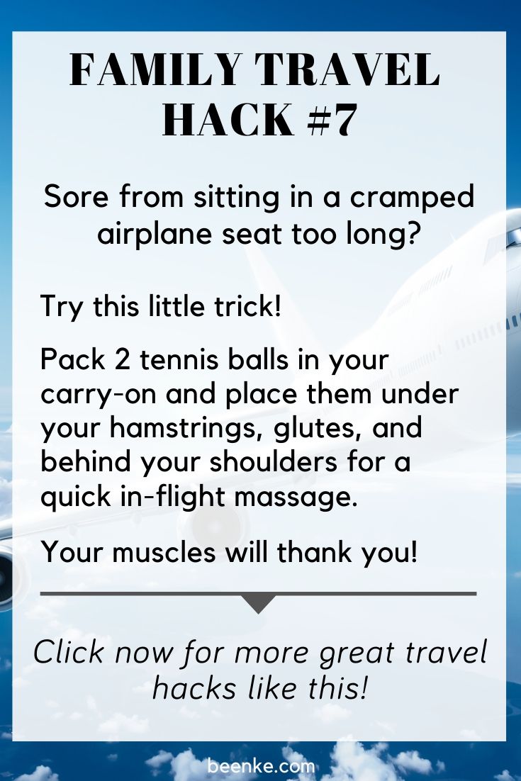 how to prevent swore muscles on a flight